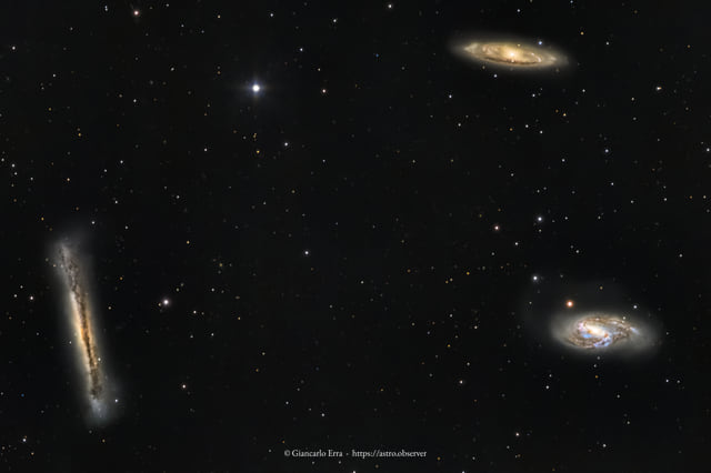 Leo’s Galaxies Triplet (M65, M66, NGC 3628)